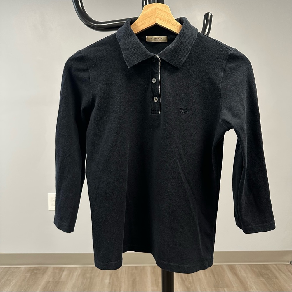 Burberry Black Polo Shirt